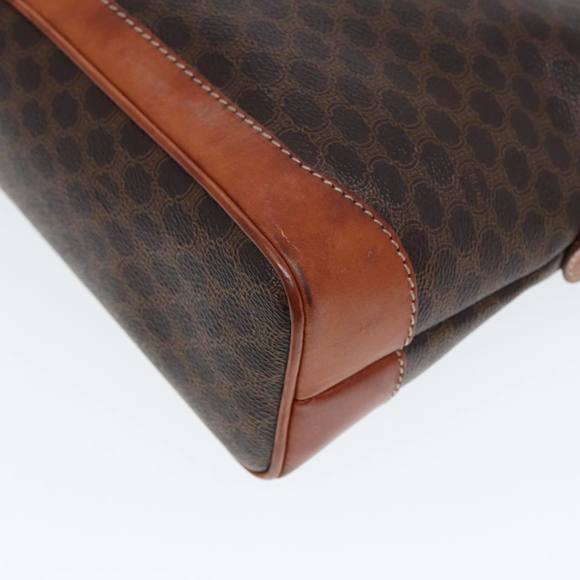 CELINE Macadam Canvas Hand Bag PVC Leather Brown Auth yk13181 - Picture 16 of 16